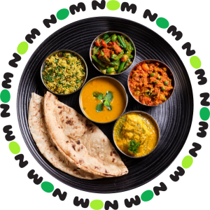 A plate with a variety of fresh and healthy food